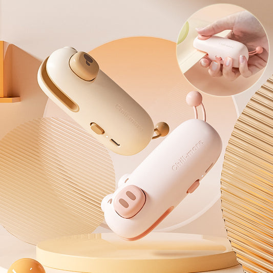 Mini handheld bag sealer in Coffee Bear colour